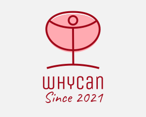 Juice Stand - Red Wine Glass logo design