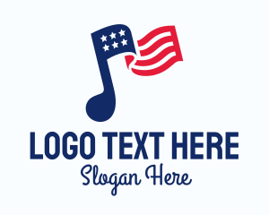 United States - American Musical Note logo design