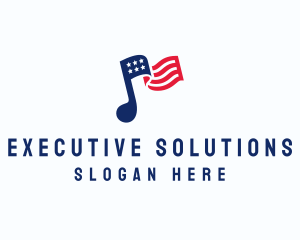 President - American Musical Note logo design