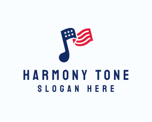 Tone - American Musical Note logo design