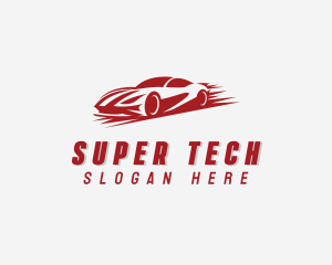 Super Car Racing Vehicle logo design