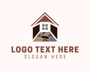 Floor - Brown Tiles Renovation logo design