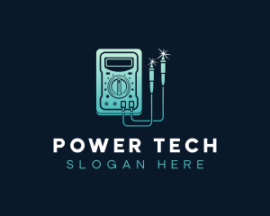 Electrical - Electric Digital Multimeter logo design