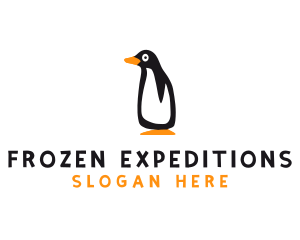 Antarctica - Winter Penguin Bird logo design