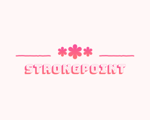 Makeup - Feminine Retro Flower Boutique logo design