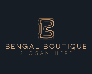 Elegant Fashion Boutique Letter B logo design