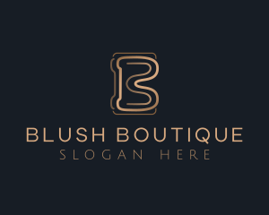 Elegant Fashion Boutique Letter B logo design