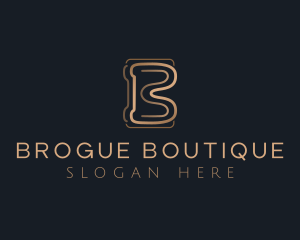 Elegant Fashion Boutique Letter B logo design