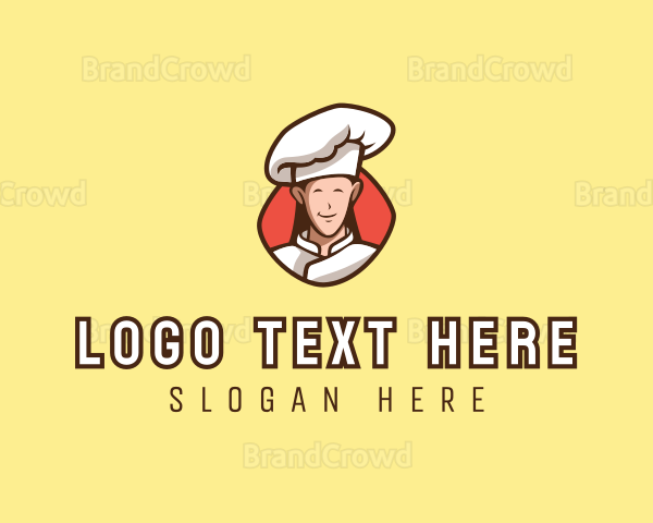 Happy Restaurant Chef Logo