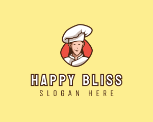 Happy Restaurant Chef logo design