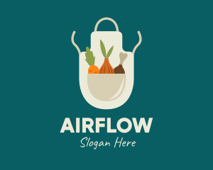 Vegetable Chef Apron logo design