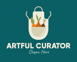 Vegetable Chef Apron logo design