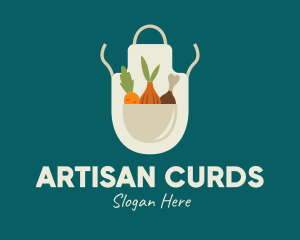 Vegetable Chef Apron logo design