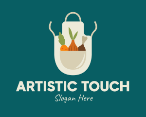 Vegetable Chef Apron logo design