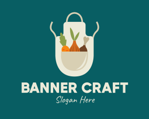 Vegetable Chef Apron logo design