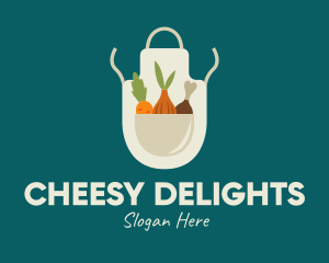 Vegetable Chef Apron logo design