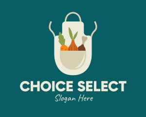 Vegetable Chef Apron logo design