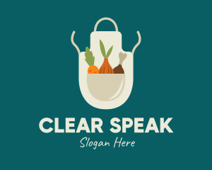 Vegetable Chef Apron logo design