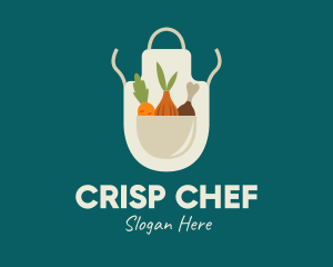 Vegetable Chef Apron logo design