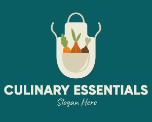 Vegetable Chef Apron logo design