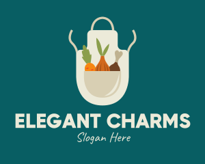 Vegetable Chef Apron logo design