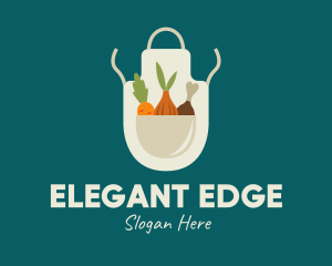 Vegetable Chef Apron logo design