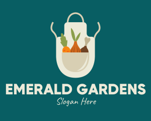 Vegetable Chef Apron logo design