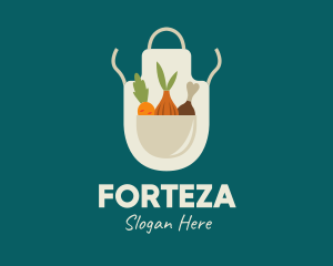 Vegetable Chef Apron logo design