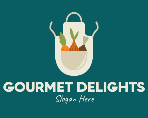 Vegetable Chef Apron logo design