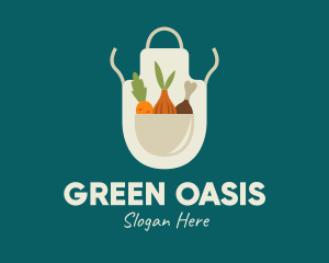 Vegetable Chef Apron logo design