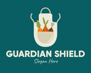 Vegetable Chef Apron logo design