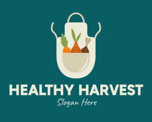 Nutrition - Vegetable Chef Apron logo design