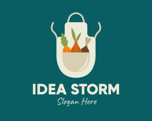 Vegetable Chef Apron logo design