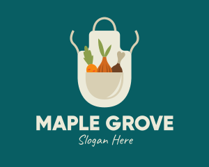 Vegetable Chef Apron logo design