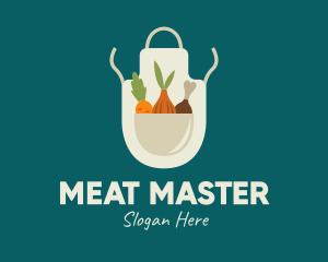 Vegetable Chef Apron logo design