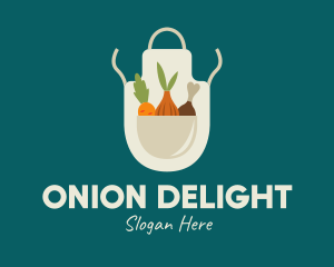 Onion - Vegetable Chef Apron logo design