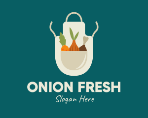 Onion - Vegetable Chef Apron logo design