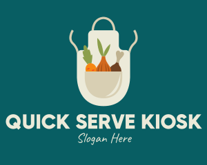 Vegetable Chef Apron logo design