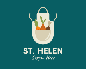 Vegetable Chef Apron logo design