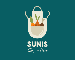 Vegetable Chef Apron logo design