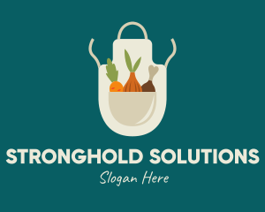 Vegetable Chef Apron logo design