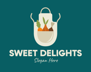 Vegetable Chef Apron logo design