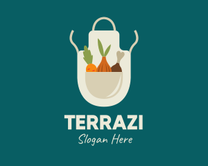 Vegetable Chef Apron logo design