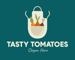 Vegetable Chef Apron logo design