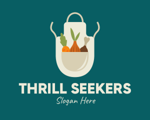 Vegetable Chef Apron logo design