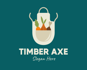 Vegetable Chef Apron logo design