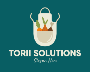 Vegetable Chef Apron logo design