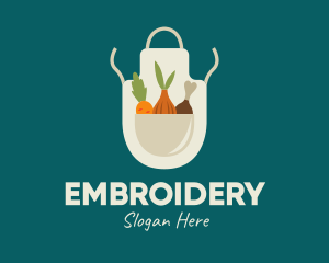 Vegetable Chef Apron logo design