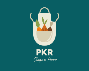 Vegetable Chef Apron logo design