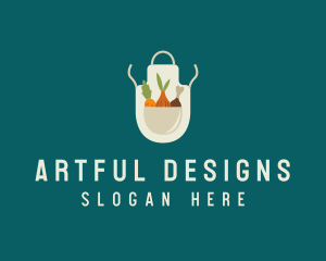 Vegetable Chef Apron logo design